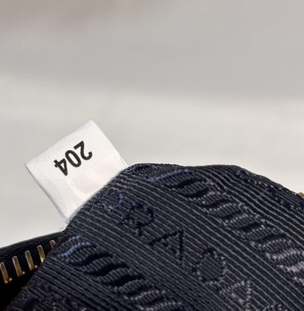 Prada Double Zip Crossbody Vitelli Daino Blue - Image 9