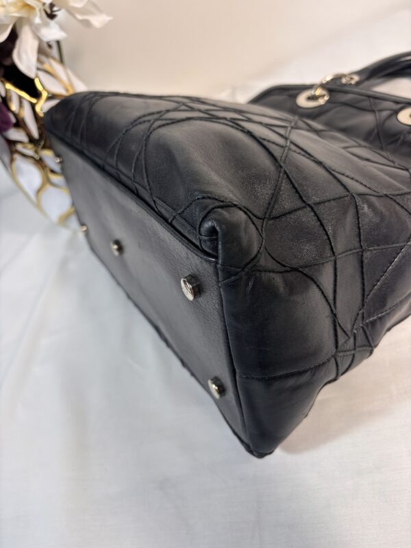 Christian Dior Vintage Granville Cannage Black - Image 7