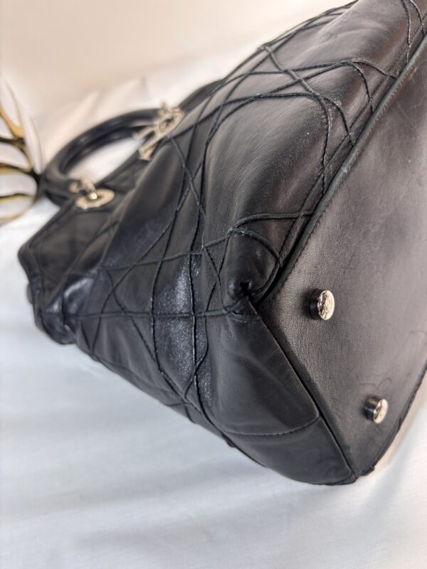 Christian Dior Vintage Granville Cannage Black - Image 9
