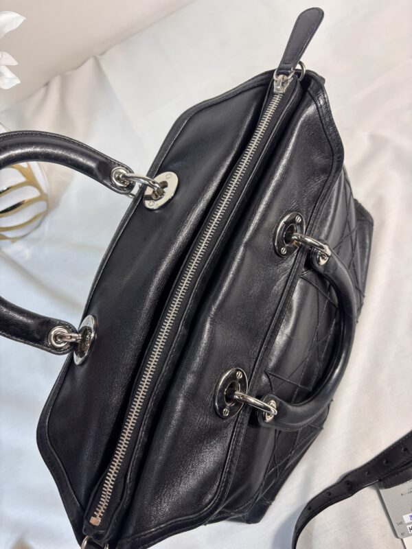 Christian Dior Vintage Granville Cannage Black - Image 12