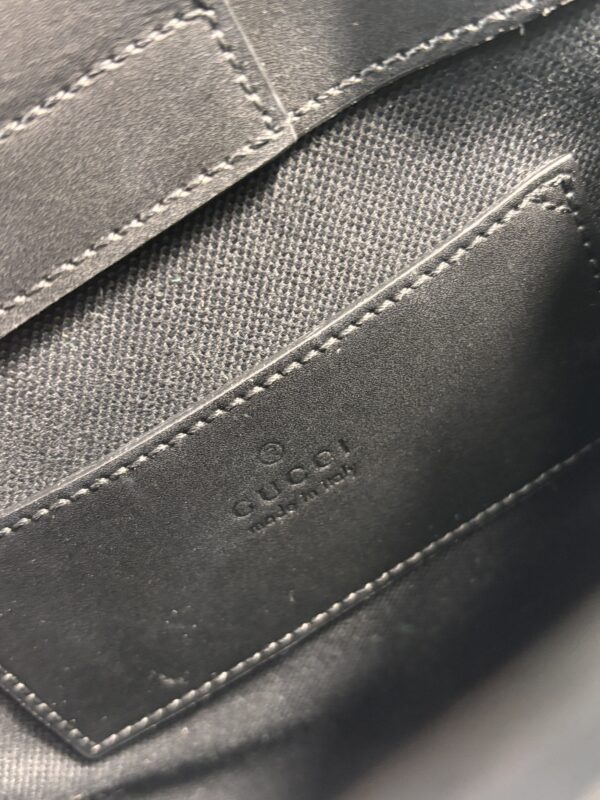 Gucci GG Supreme Black Web Mini Tote Bag - Image 9