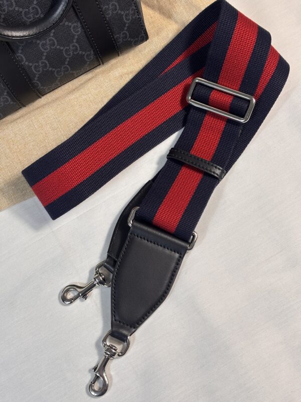 Gucci GG Supreme Black Web Mini Tote Bag - Image 11