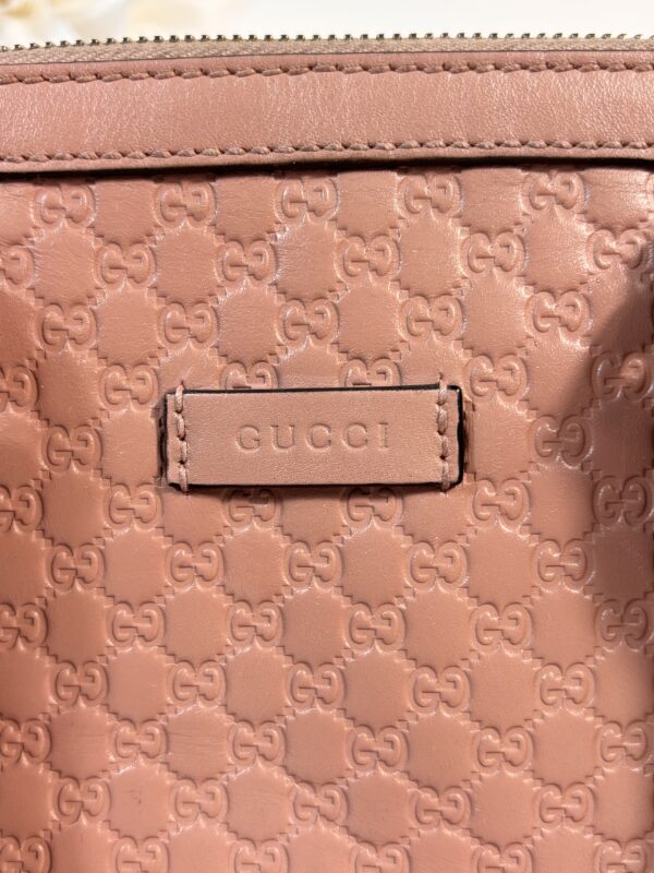 Gucci Guccissima Pink Dome Crossbody - Image 3