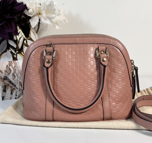 Gucci Guccissima Pink Dome Crossbody - Image 2