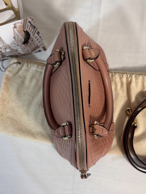 Gucci Guccissima Pink Dome Crossbody - Image 5