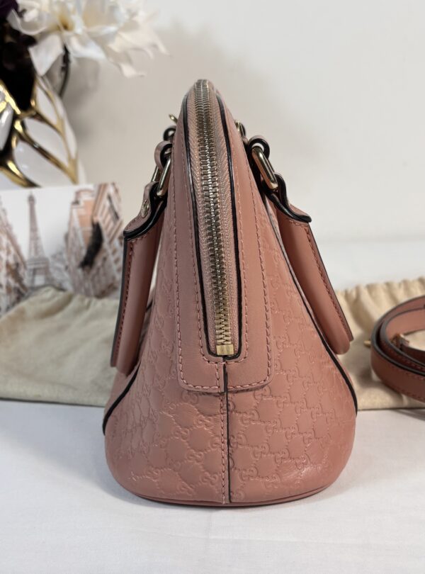 Gucci Guccissima Pink Dome Crossbody - Image 6