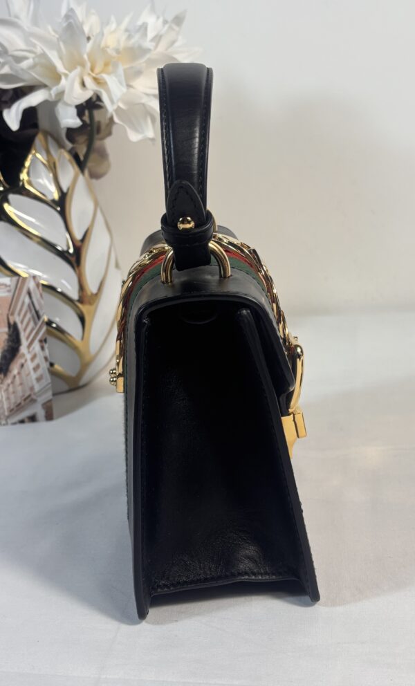 Gucci Mini Sylvie Black Leather - Image 4