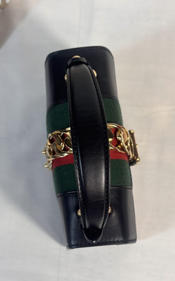 Gucci Mini Sylvie Black Leather - Image 5