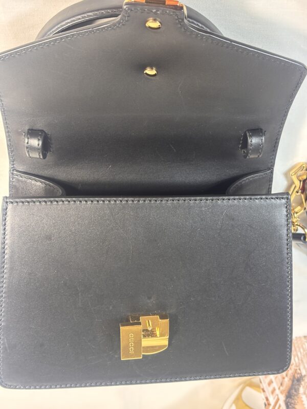 Gucci Mini Sylvie Black Leather - Image 10