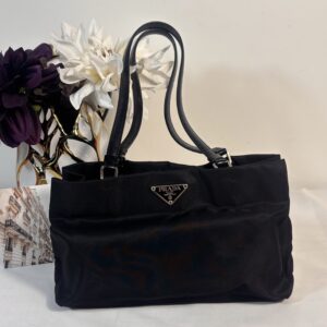 Prada Nylon Shoulder Bag Black