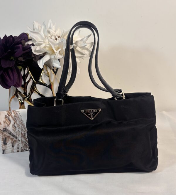 Prada Nylon Shoulder Bag Black
