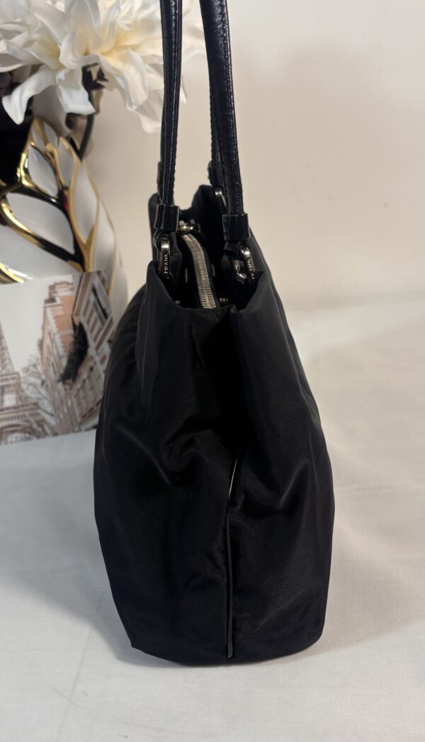 Prada Nylon Shoulder Bag Black - Image 4