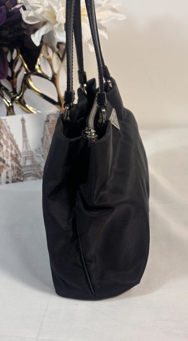 Prada Nylon Shoulder Bag Black - Image 5