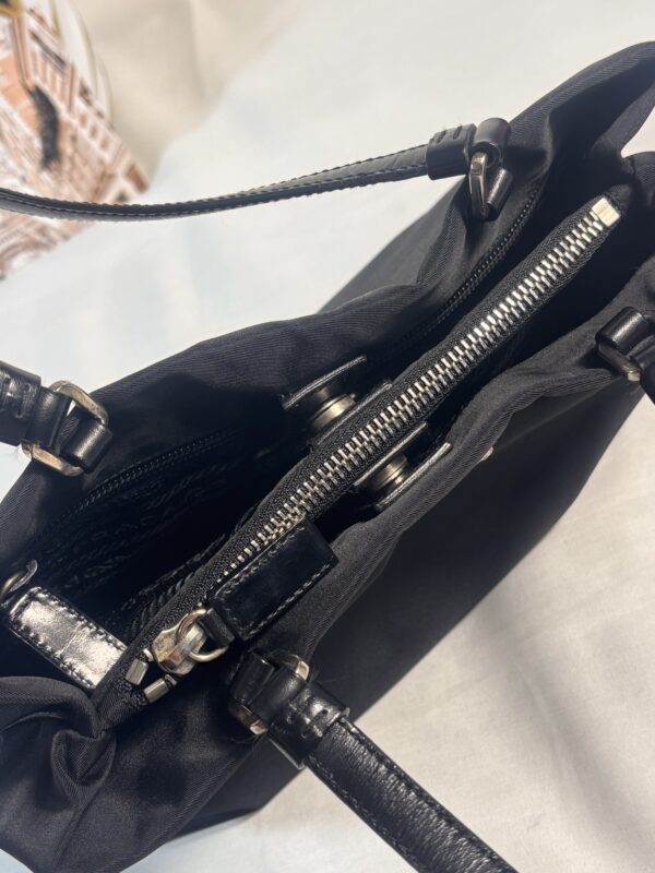 Prada Nylon Shoulder Bag Black - Image 9