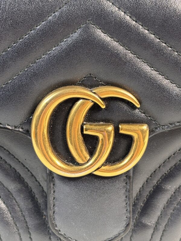 Gucci Mini Marmont Top Handle Black - Image 3