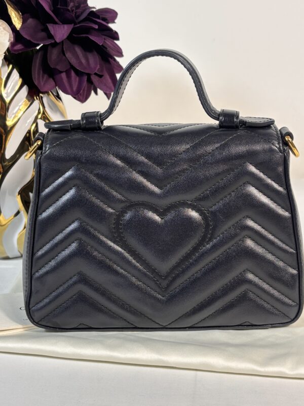 Gucci Mini Marmont Top Handle Black - Image 2