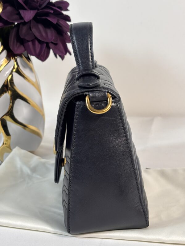 Gucci Mini Marmont Top Handle Black - Image 4