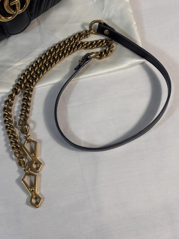 Gucci Mini Marmont Top Handle Black - Image 10