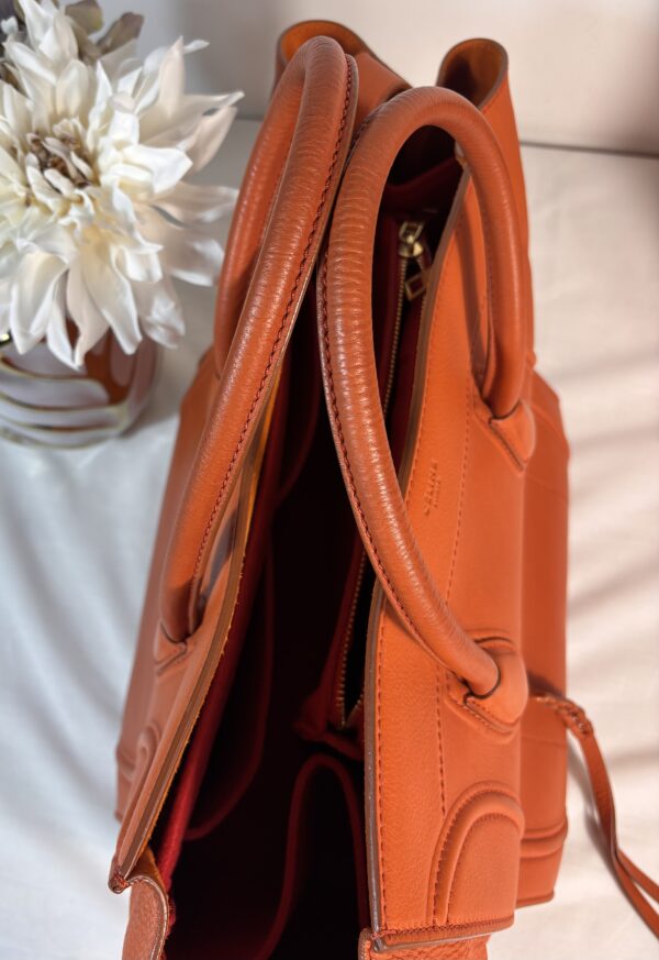 Celine Medium Phantom Luggage Burnt Orange - Image 11