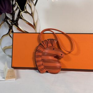 Hermes Zebra GeeGee Savannah Leather Bag Charm