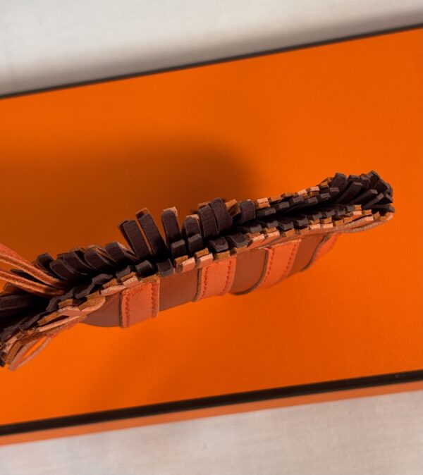 Hermes Zebra GeeGee Savannah Leather Bag Charm - Image 4