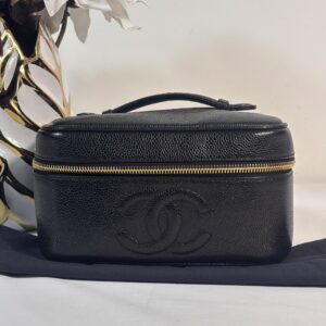 Vintage Chanel Timeless Cosmetic Black