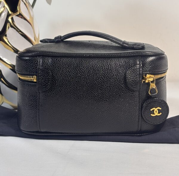 Vintage Chanel Timeless Cosmetic Black - Image 2