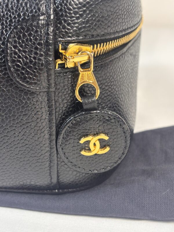 Vintage Chanel Timeless Cosmetic Black - Image 3
