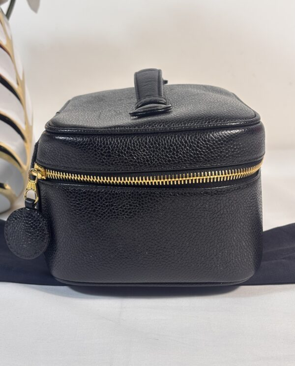 Vintage Chanel Timeless Cosmetic Black - Image 6