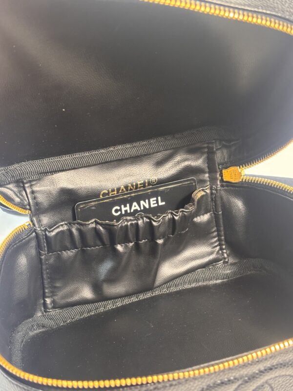 Vintage Chanel Timeless Cosmetic Black - Image 8