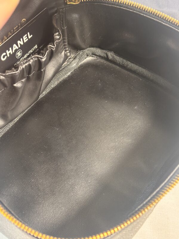 Vintage Chanel Timeless Cosmetic Black - Image 9