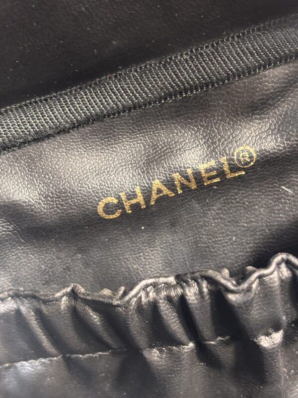 Vintage Chanel Timeless Cosmetic Black - Image 10
