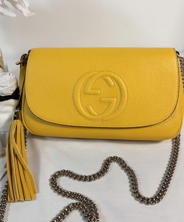 Gucci Soho Chain Flap Yellow