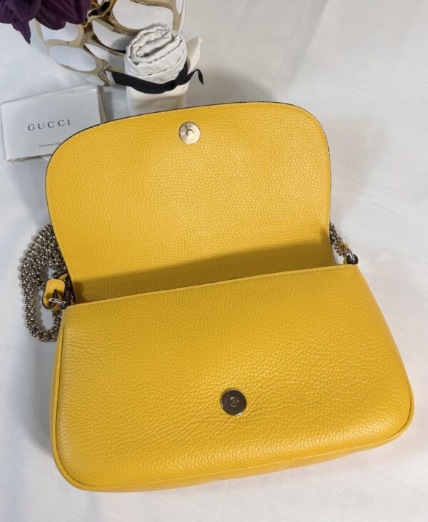 Gucci Soho Chain Flap Yellow - Image 7