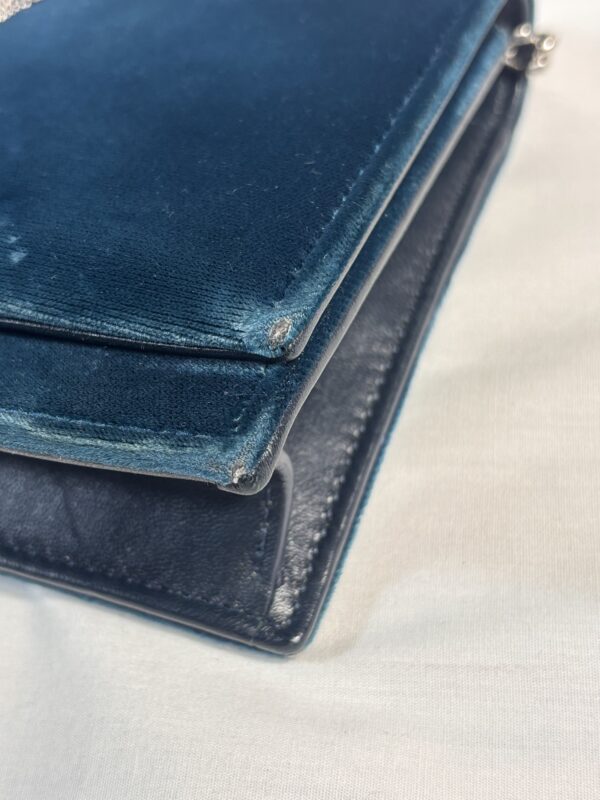 YSL Small Velvet Kate Blue - Image 8