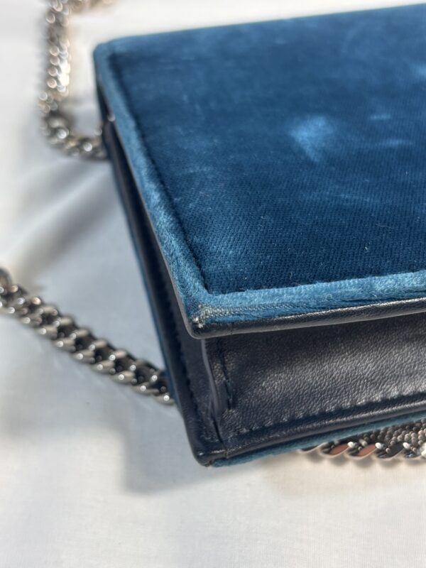YSL Small Velvet Kate Blue - Image 9