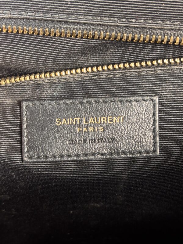 YSL Large Triquilt Envelope Black With Gold Hardware - Image 12