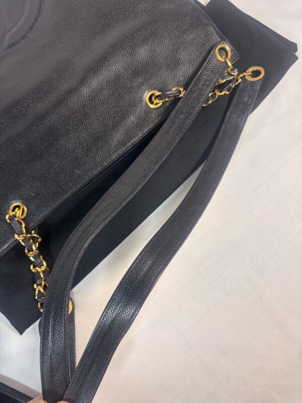 Vintage Chanel Timeless Tote Black - Image 7