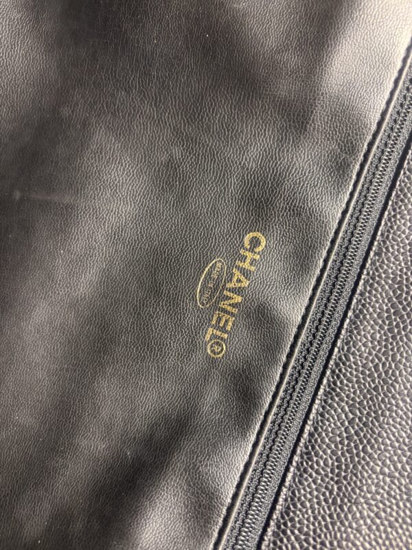 Vintage Chanel Timeless Tote Black - Image 9