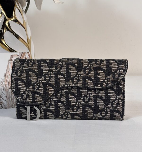 Dior Oblique Saddle Wallet