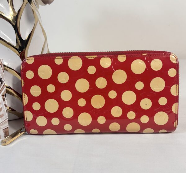 Louis Vuitton Yayoi Kusama Red Vernis Dots Zippy - Image 2