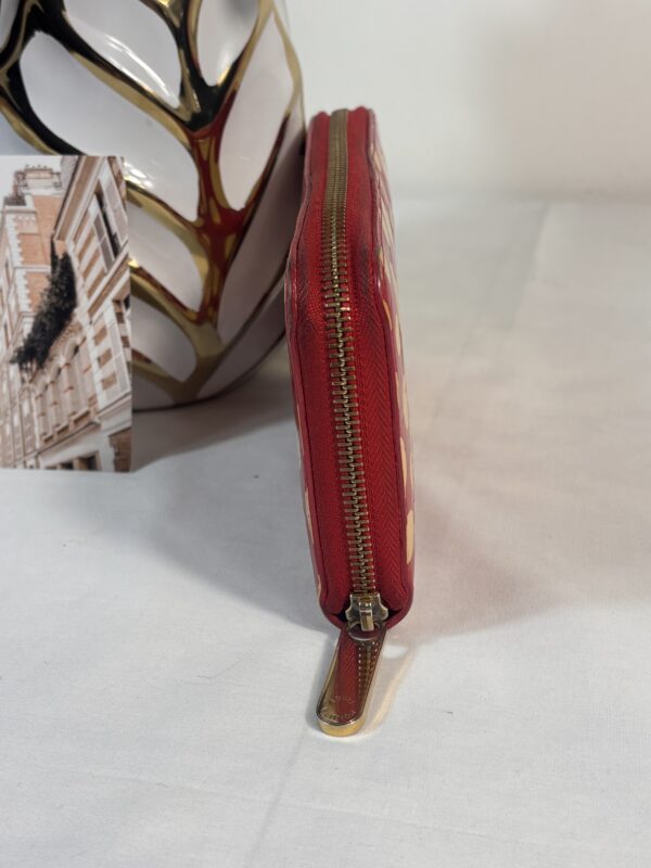 Louis Vuitton Yayoi Kusama Red Vernis Dots Zippy - Image 3
