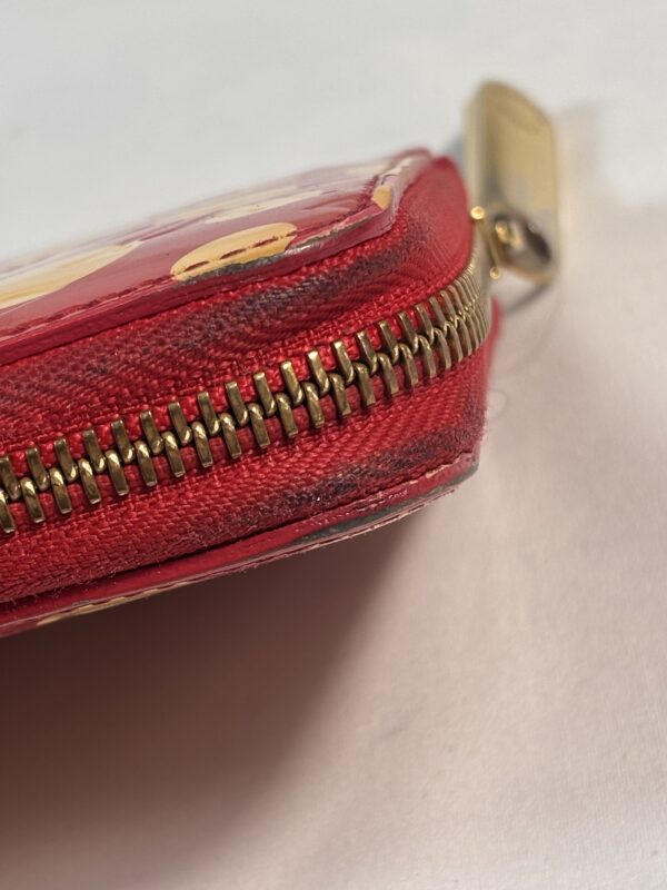 Louis Vuitton Yayoi Kusama Red Vernis Dots Zippy - Image 8
