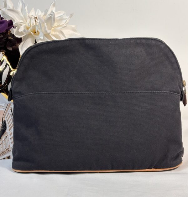 Hermes Canvas Bolide Travel Pouch - Image 2