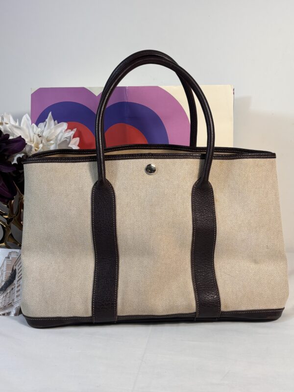 Vintage Hermes Garden Party Tote Beige 36
