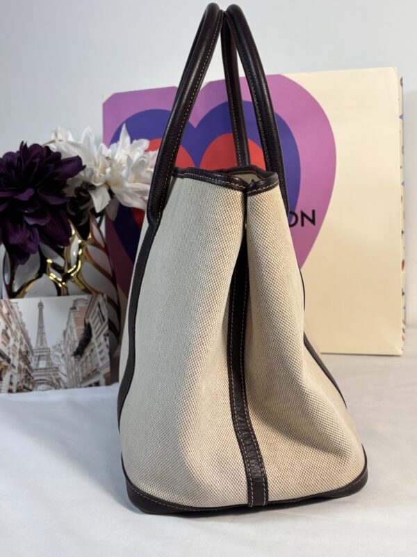 Vintage Hermes Garden Party Tote Beige 36 - Image 2