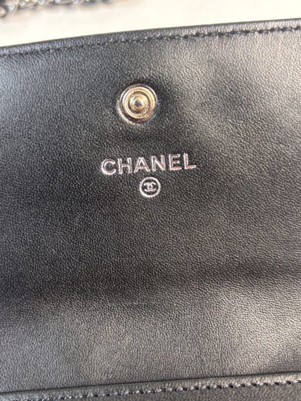 Chanel Precious Symbols Interlocking Logo Wallet Black - Image 7