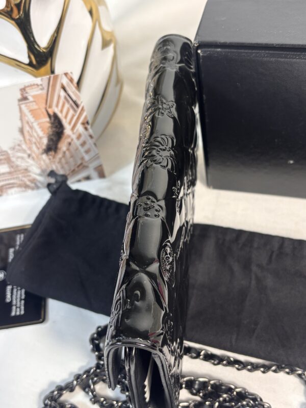 Chanel Precious Symbols Interlocking Logo Wallet Black - Image 10