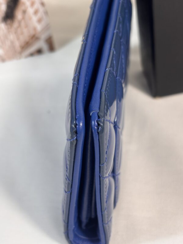 Chanel Interlocking Cc Logo Bifold Blue - Image 7