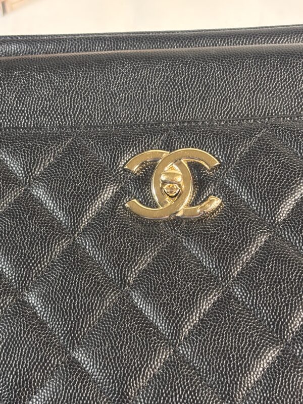 Chanel Business Affinity Black Caviar Gold Hardware - Image 6